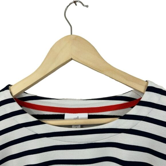 J Jill Medium Top Striped Pullover Black & White Long Sleeve Womens - Picture 10 of 16